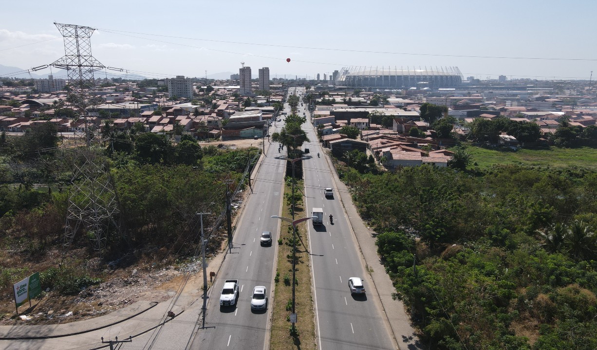 imagem aérea da av. paulino rocha